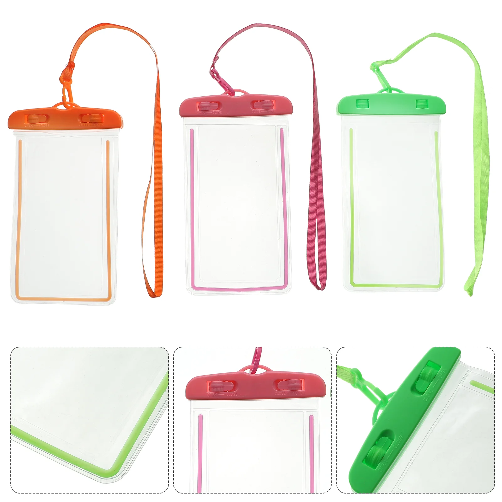 

3pcs Waterproof Phone Pouch Underwater Case Cell Phone Dry Bag for Swimming
