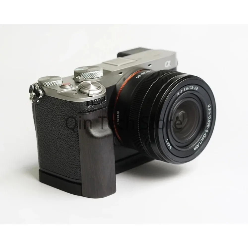 Деревянная L-образная подставка из эбенового ореха для Sony A7C II A7CR, рукоятка-держатель с быстросъемной пластиной Arca Swiss, удлиненный базовый держатель для штатива (art.: 3920daa18b136) - 3920daa18b136