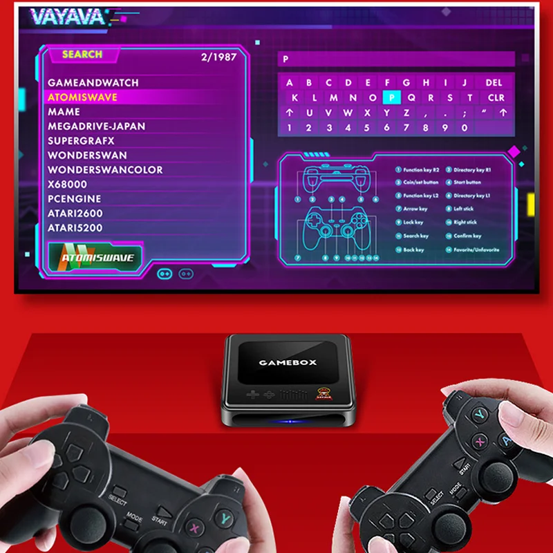 Двойная Система G10 Gamebox Android & Emuelec4.3 Ретро 4K Видео.