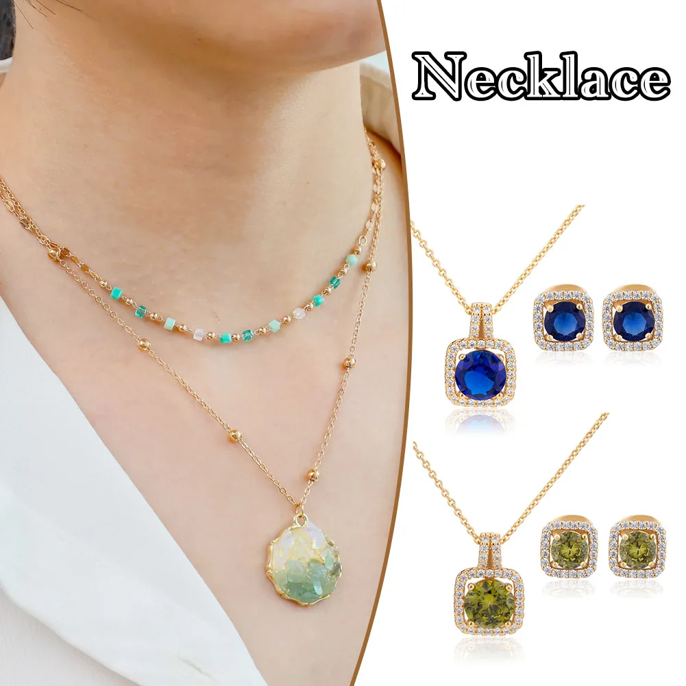 

Simple Lady Jewelry Sets Understated Delicate Jewelry Gift For Birthday Christmas High Appearance Level Multi - Color Choice