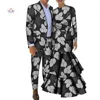 men sets and womens clothing for the wedding summer traditional african full sleeve outfits couples matching wear 4xl wyq746