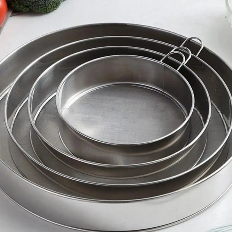 Сито с мелкой сеткой круглая сетка 25 см портативное сетчатое кухонное сито для