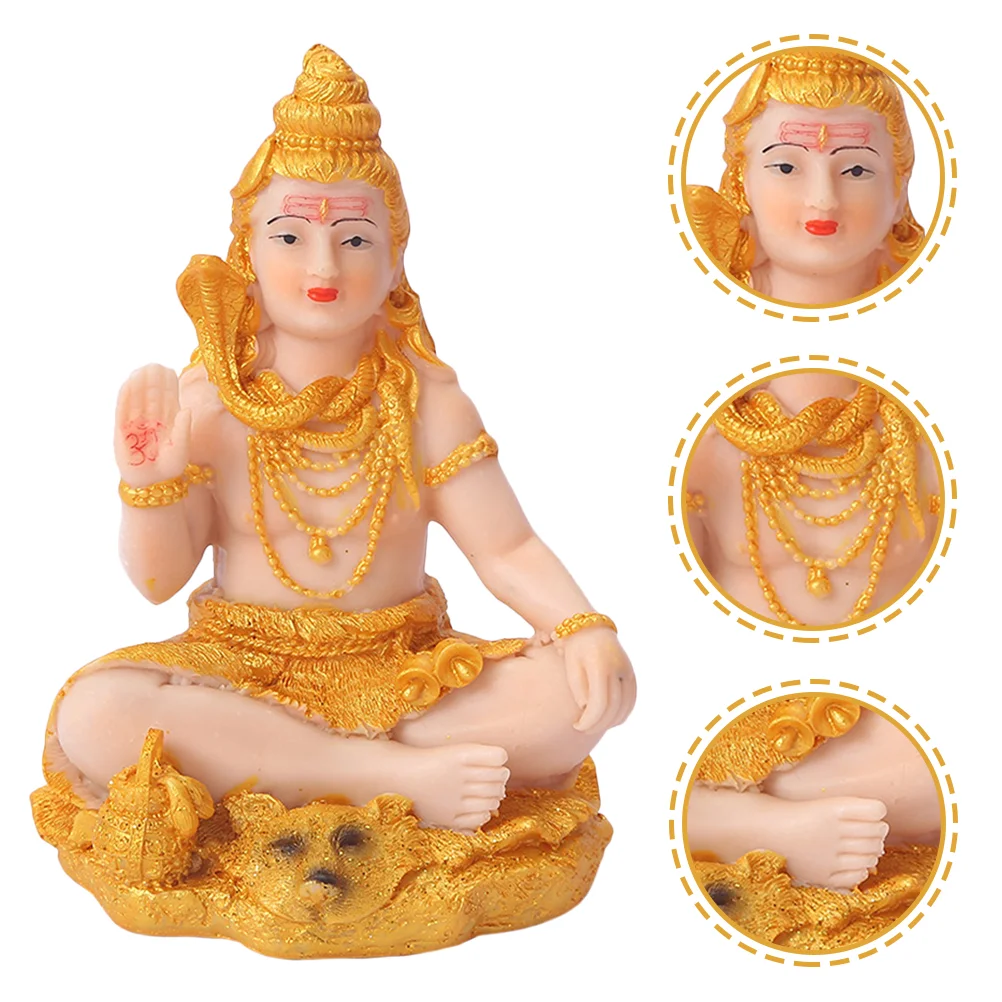 Декор Статуя Шивы Настольный Индуистский Бог Ремесла из смолы Статуэтки Будды