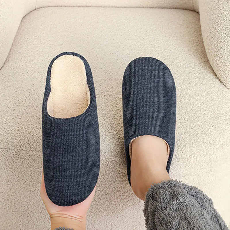 

Women Winter Slippers Men Comfortable House Warm Slippers Couples Plush Warm Slides Unisex Non-slip Fuzzy Cozy Indoor Flip Flop