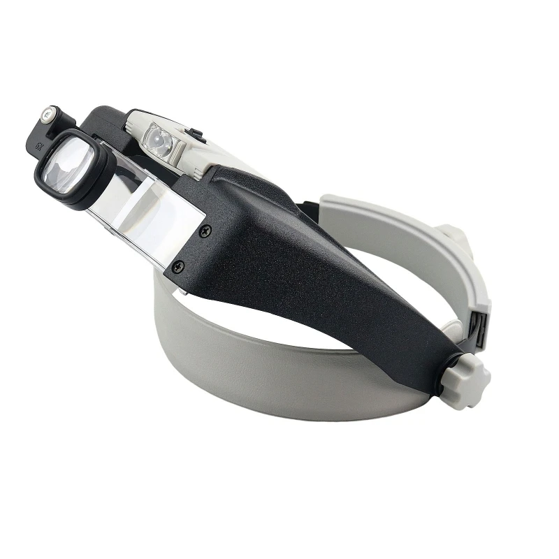

LED Headband Magnifier Hands Free Magnifying Glasses For Jewelry Loupe Watch Electronic Repair 1.5X to 17X
