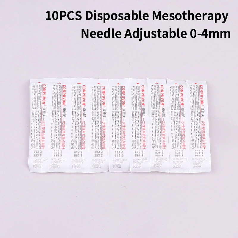 

Disposable Mesotherapy Needle 31G Meso Filler Injection Hypodermic Needles Adjustable 0-4mm