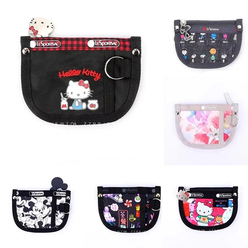 Lesportsacs кошелек для монет с рисунком Снупи 11*9 см Микки Маус Hello Kitty 7317 тканевая