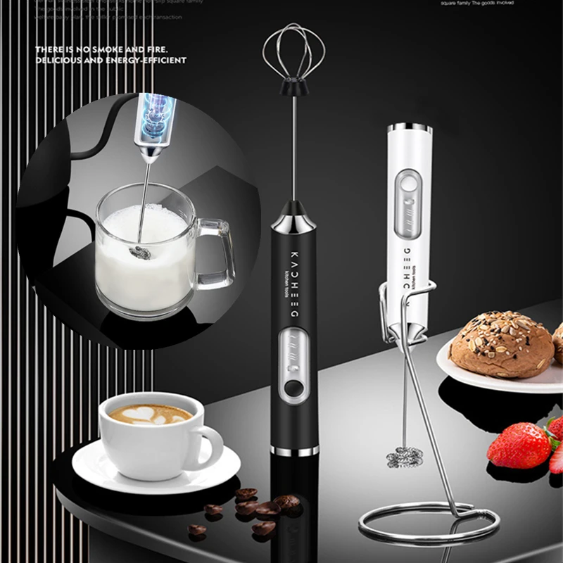 

Upgraded Motor Coffee Milk Frother Handheld Frother Electric Egg Beater Milk Foamer Kitchen Portable Mini Blender Egg Whisk Mixe