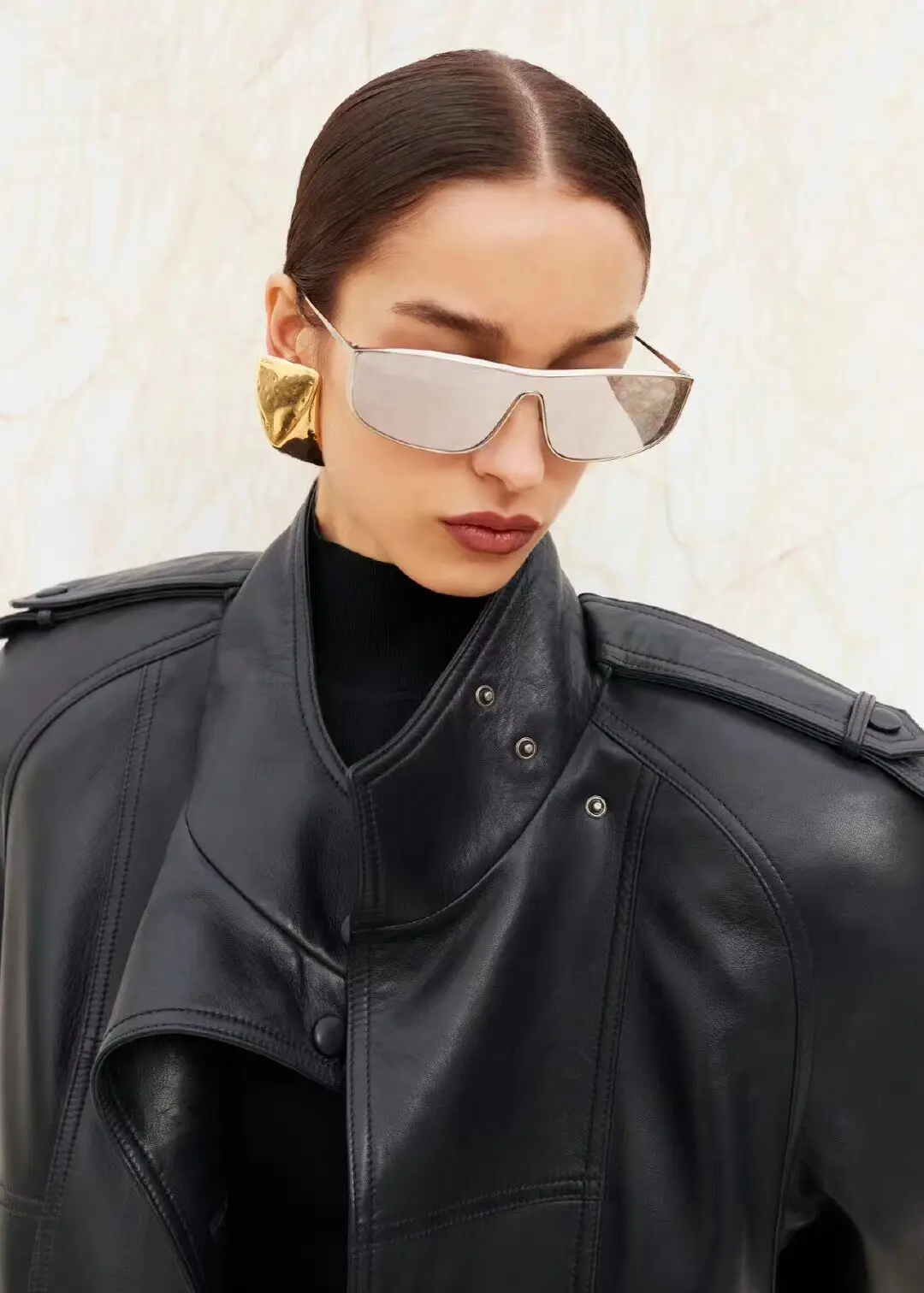 

Женские серьги-клипсы неправильной формы, простые большие модные квадратные украшения в европейском стиле