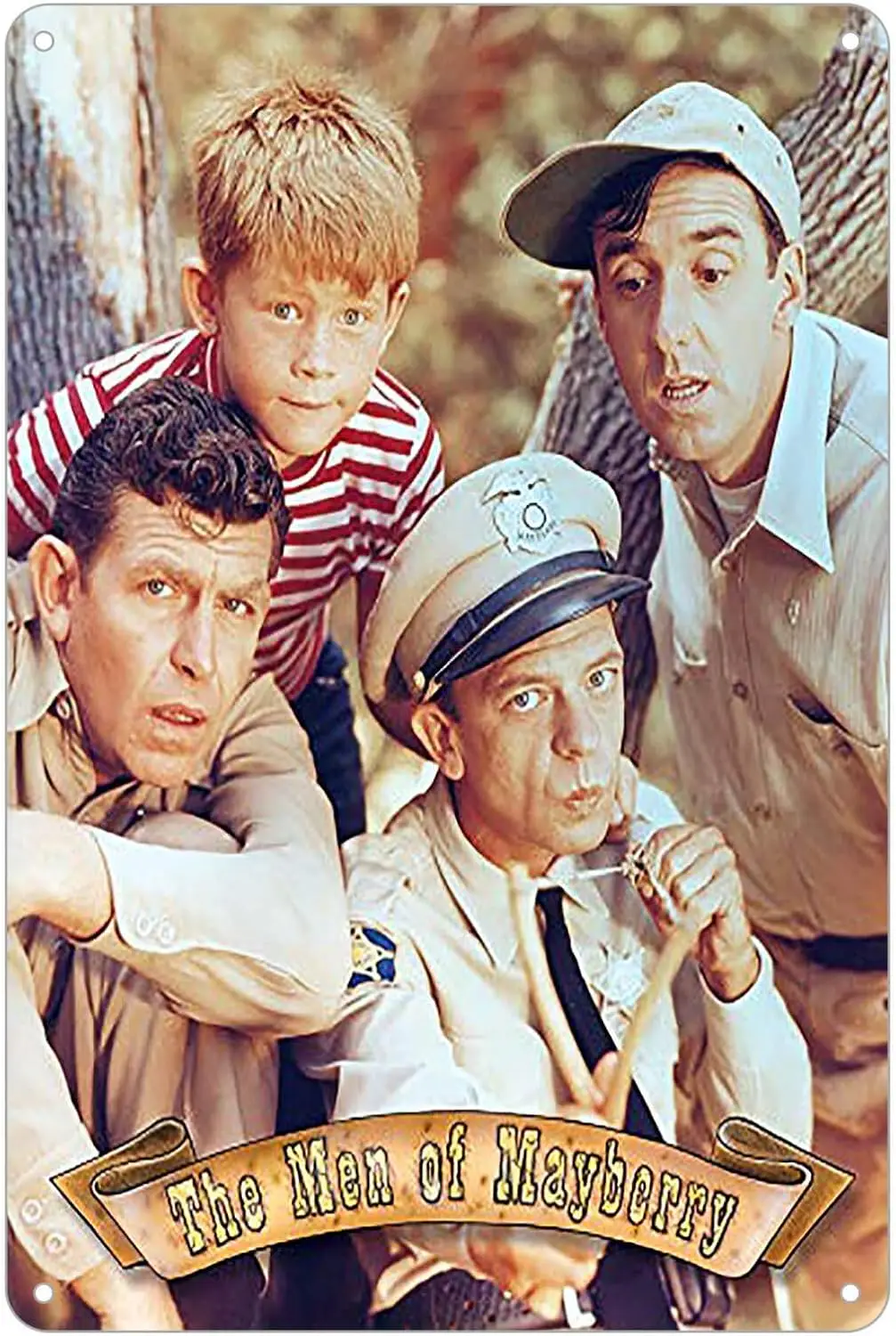 KENSILO Andy Griffith Show Men of Mayberry Cast Ретро Классический ТВ Настенный Декор Металлическая