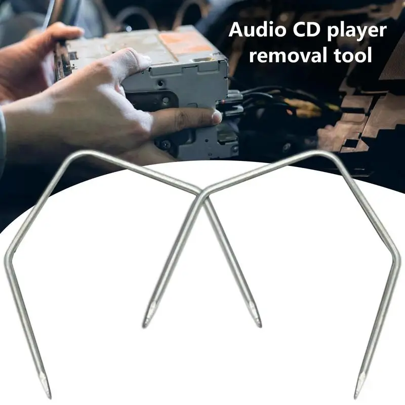 

Car Radio Stereo Removal Tool Compact Lightweight Audio Removal Key Auto Stainless Steel Radio Disassembly Tool Accessories