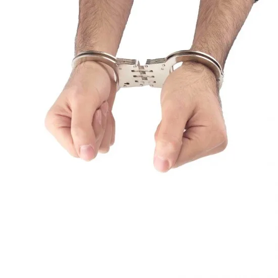 Профессиональные полицейские наручники откидной зажим военный металлический