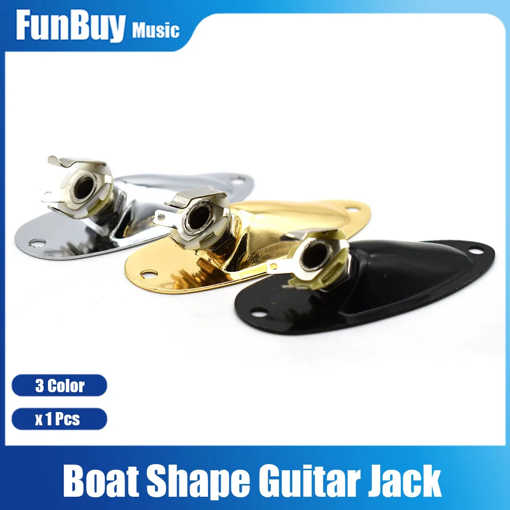 

Professional Boat Style 1/4" Guitar Pickup Output Input Jack Plug Socket 6.35mm for ST Electric Guitars Guitar Parts