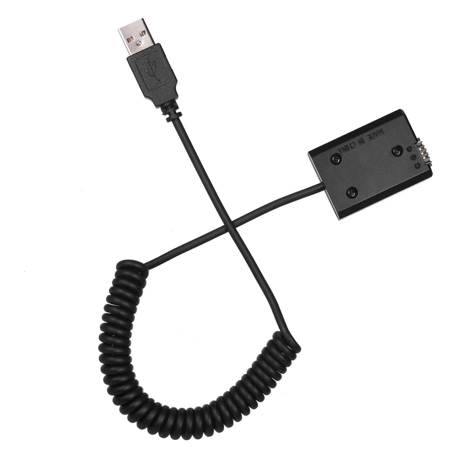 USB-коннектор Andoer 5 В муляж аккумулятора адаптер с гибким пружинным кабелем для