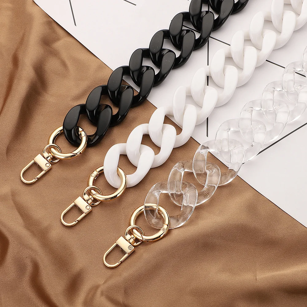 Acrylic Resin Bag Replacement Chain Buckle Strap Accessories for Hand-Woven Creative DIY Handmade Works