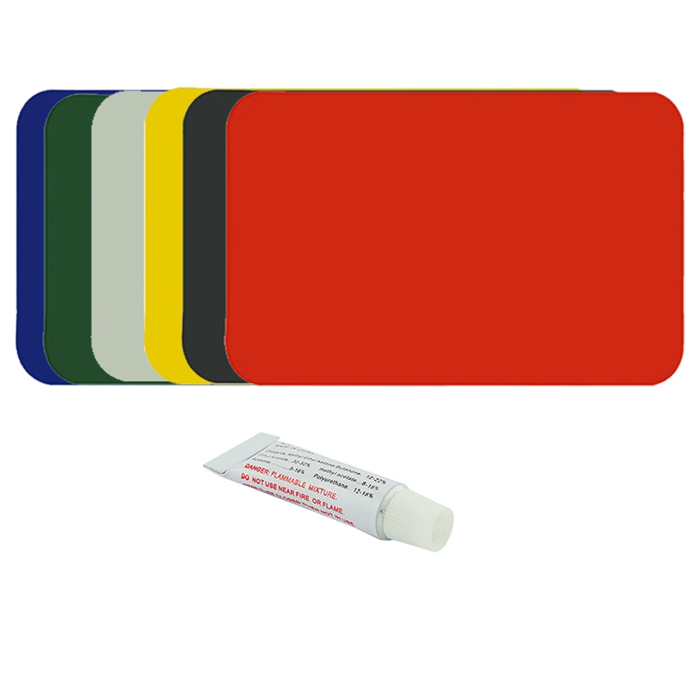 

New 185*125mm Inflatable Boat Kayak Special PVC Repair Patch Kit Waterproof Patch Glue Rib Canoe Dinghy Air Bed With Glue