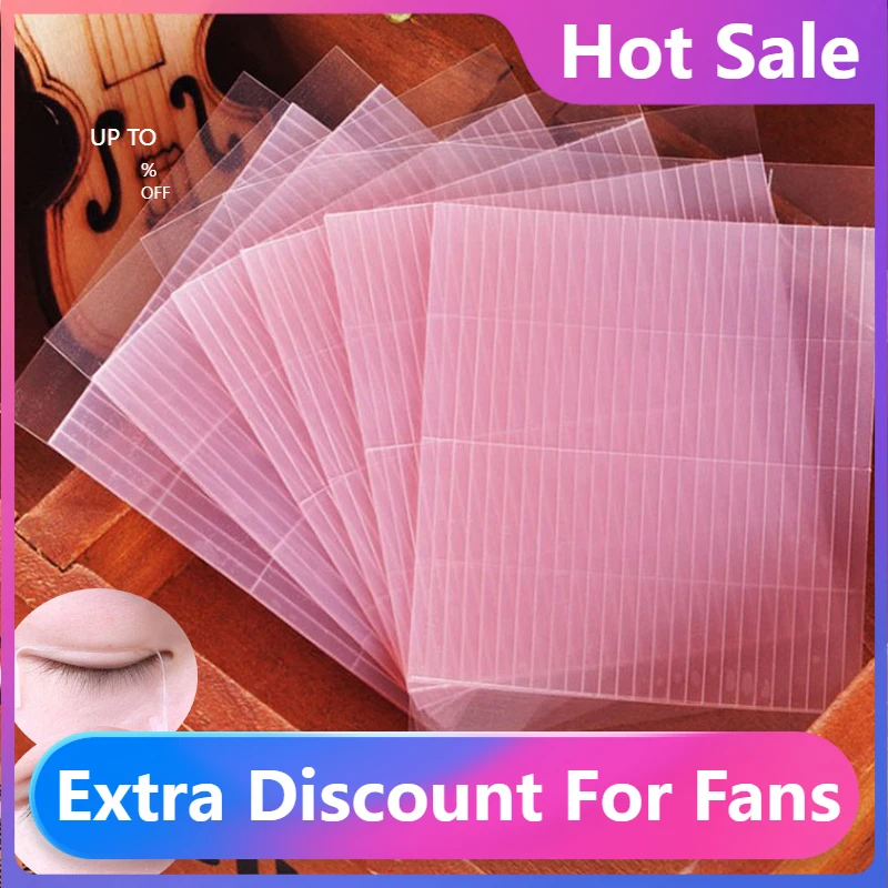 

Новинка, 52 пары невидимых лент для двойного века, волшебные наклейки для век, красивый инструмент, самоклеящаяся натуральная эластичная лен...