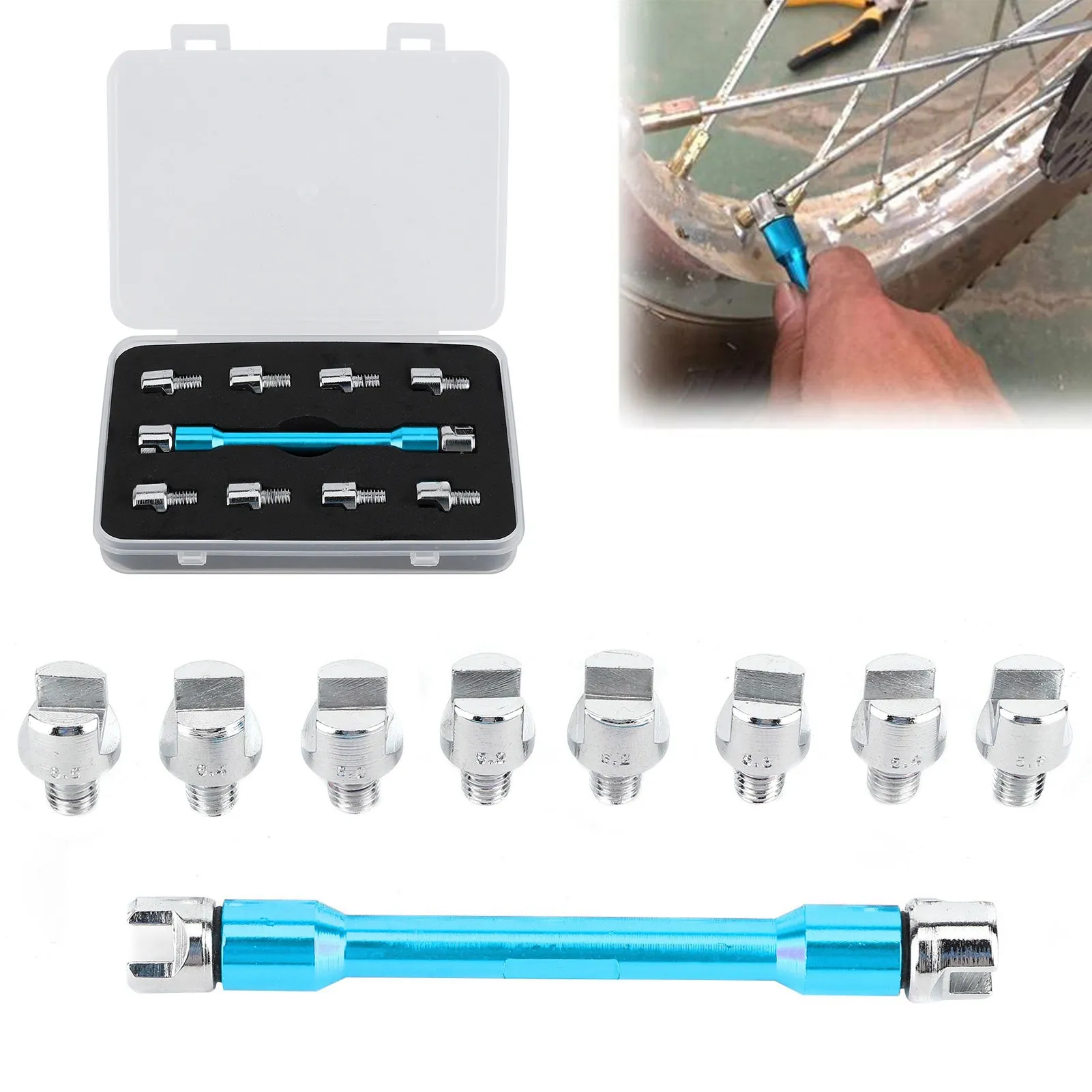 Гаечный ключ со спицами для мотоцикла с ЧПУ Набор гаечных ключей длиной 5 0‑6 8 мм 93