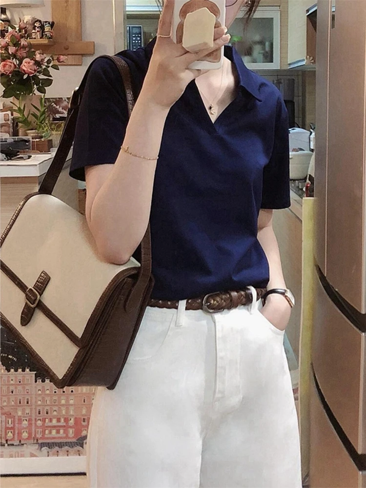 Женская футболка с коротким рукавом в стиле ретро