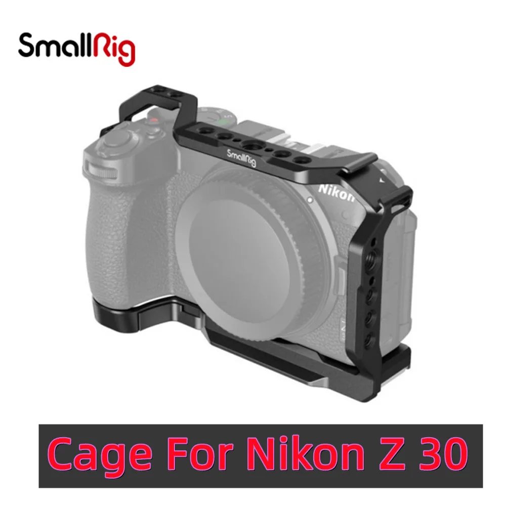 Клетка SmallRig Z 30 для Nikon Z 30, корпус из алюминиевого сплава с креплением для холодного башмака для микрофона и светильник кой для видеосъемки 3858