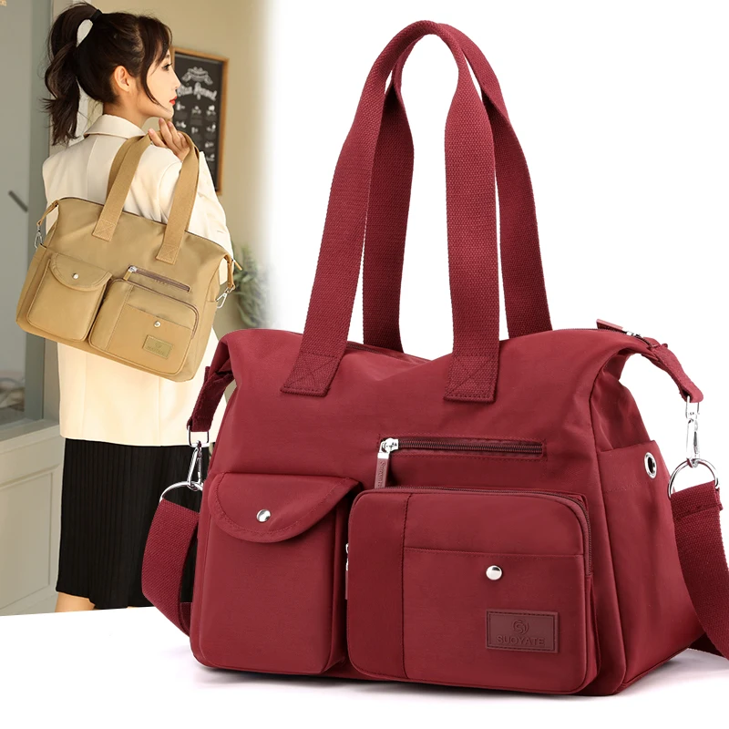 

Casual Tote Bags Solid Zipper Women Messenger Bags Soft Outdoor Shoulder Bags Woman Fashion Big Capacity Bag Designer Bags