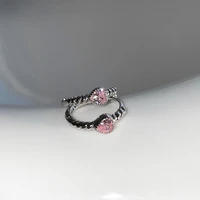 korean fashion light pink love hoop earrings for modern women temperament light luxury heart jewelry for girlfriend gift 2022
