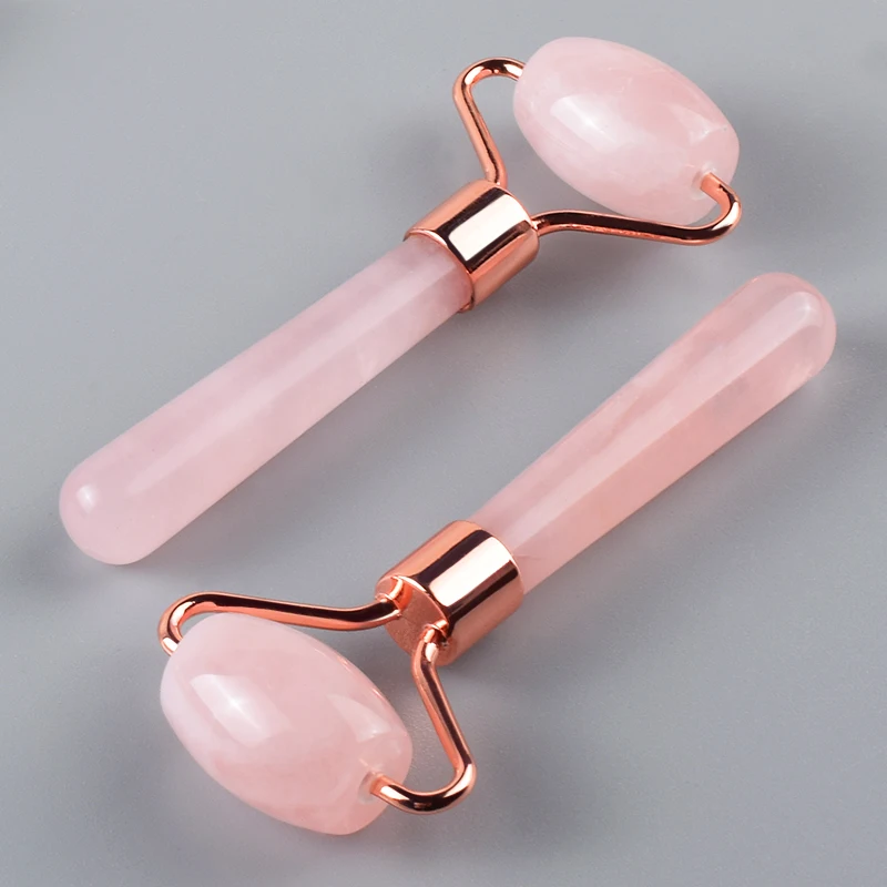 

Natural Stone Rose Quartz Jade Roller Face Skin Care Massager Facial Tools Relieve Stress Remove Wrinkles Eye Puffiness Relax