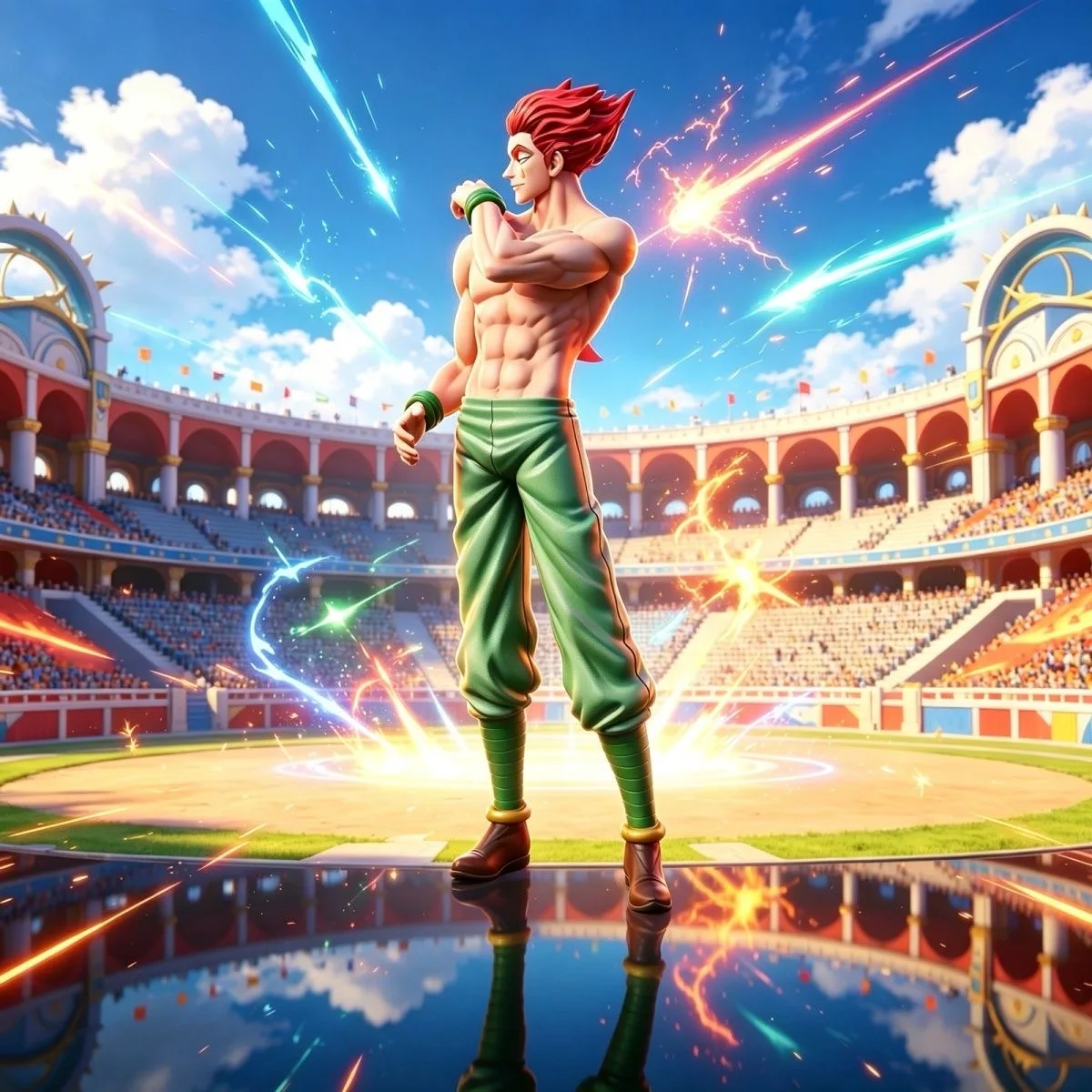 Фото Фигурка HUNTER×HUNTER Хискоа Морро, аниме-персонаж, настольное украшение, коллекционная модель, подарок на день рождения для мальчика №1
