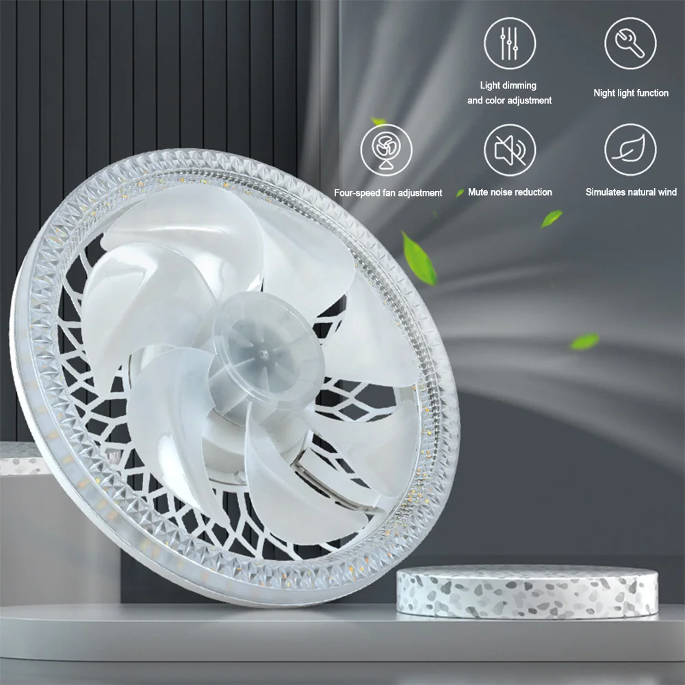 Потолочный вентилятор E27 в современном стиле с дистанционным управлением.