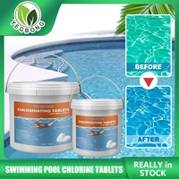 swimming pool chlorine tablets instant cleaning effervescent sanitizing tablet water clarify deodorize multifunctional treatment