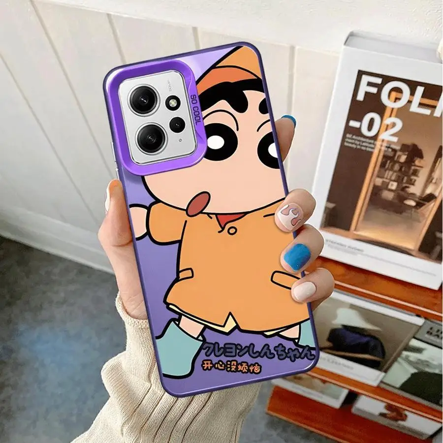 Мультяшный S-ShinChans чехол для телефона Xiaomi Redmi Note 10 Pro 12S 13 11s 10s 11 Plus 12 9 s мягкий