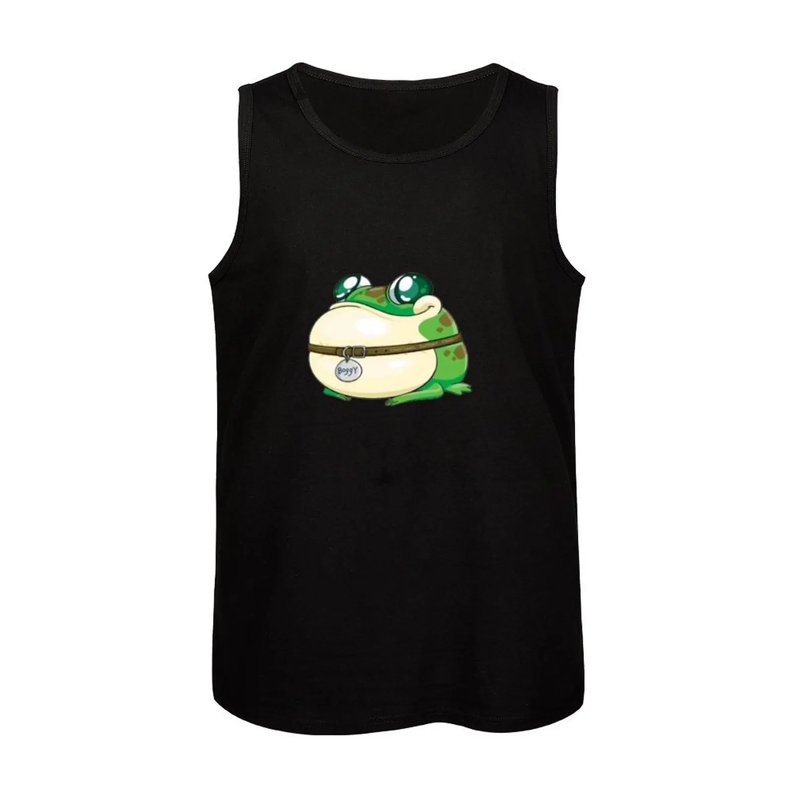 Фото Забавная майка Boggy the Froggy в стиле хип-хоп, повседневная майка без рукавов для уличной моды №4