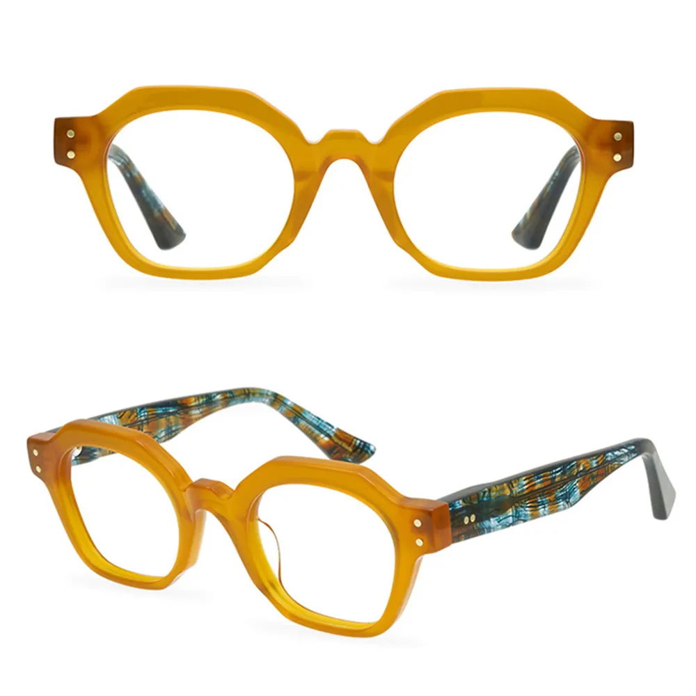 Высококачественная ацетатная оправа для очков ручной работы квадратная мужчин и