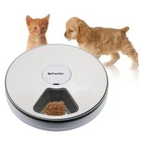new round timing 24 hours intelligent electric dry food machine pet feeder cat and dog plate