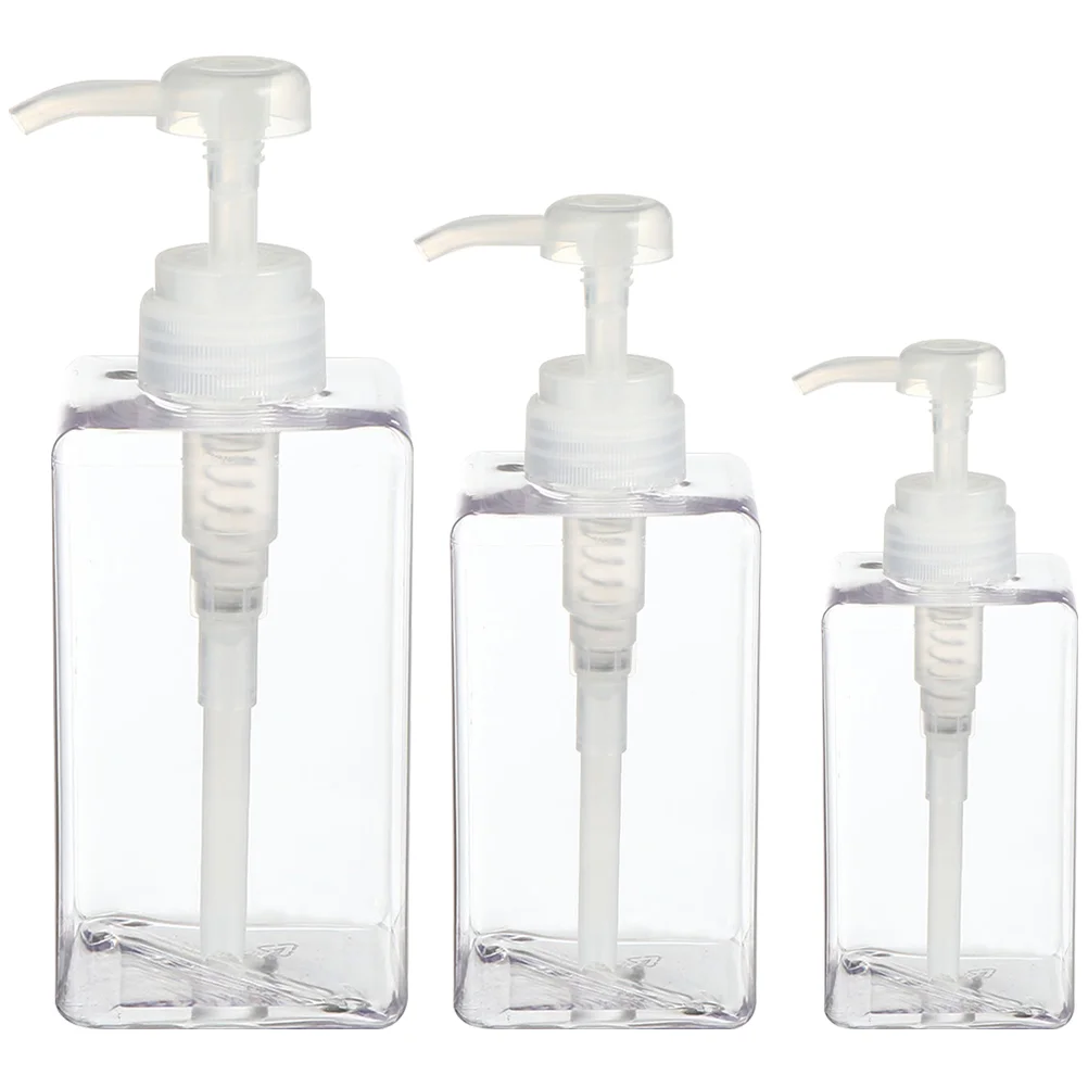 

3 pcs Refillable Lotion Bottles Shampoo Pump Bottle Empty Lotion Bottles Shampoo Dispenser Bottles