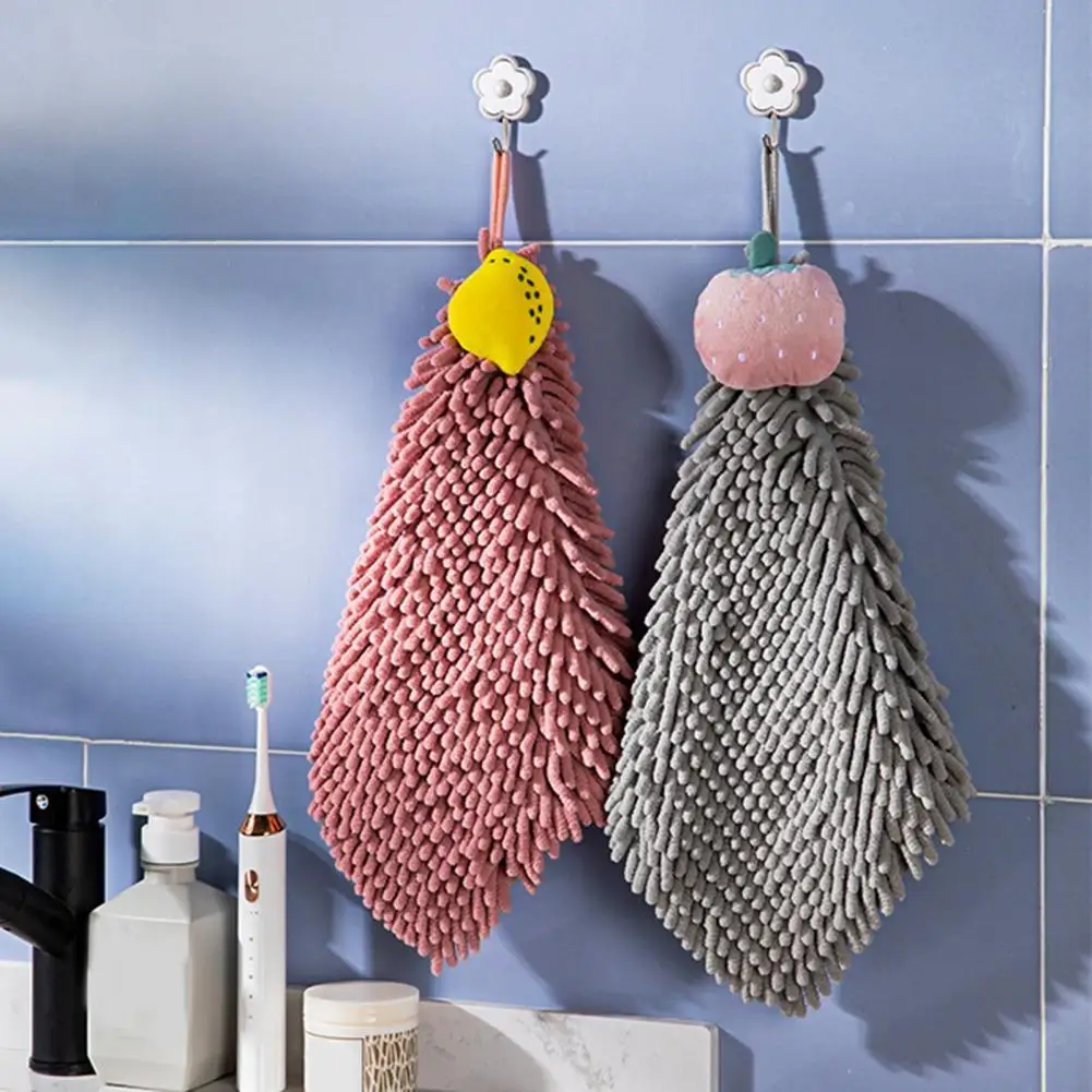 

Hand Towel Soft Touch Absorbent Chenille Fast Drying Cartoon Washcloth Kitchen Fast Drying Cartoon Washcloth