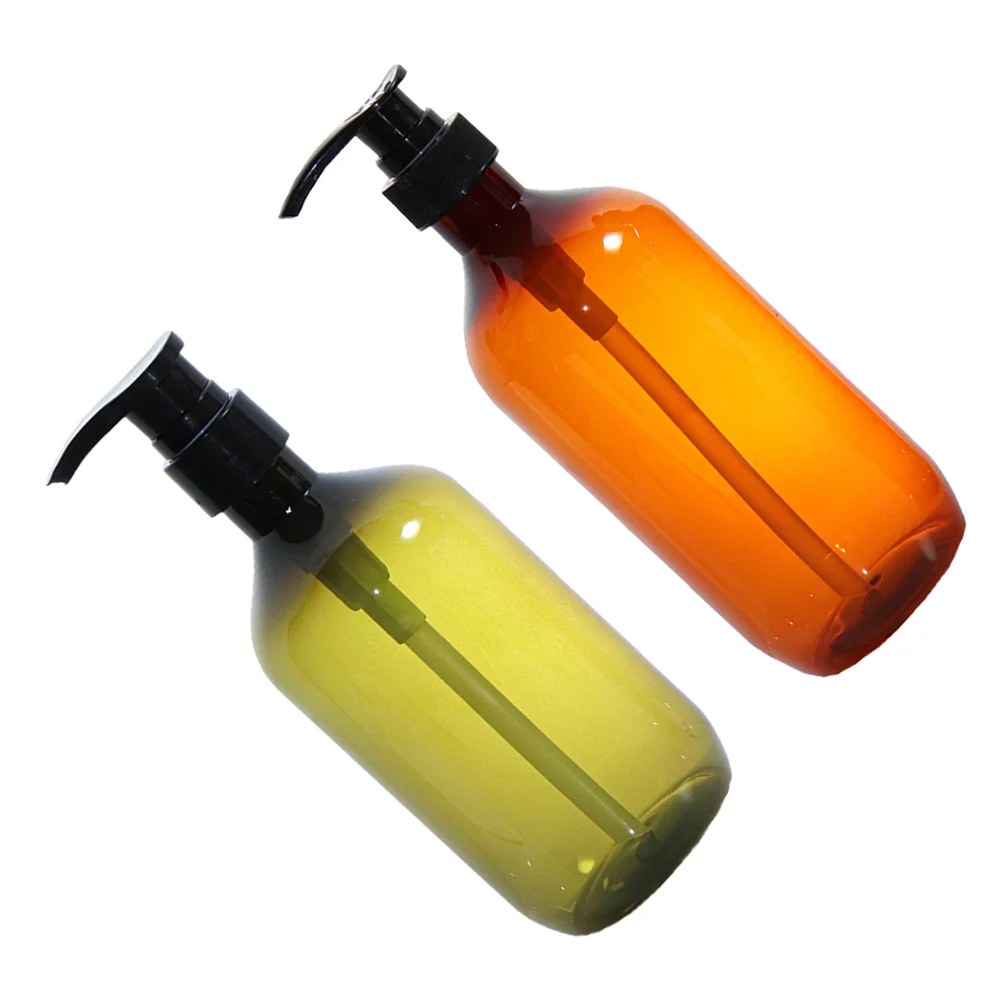 

2pcs Refillable Hand Soap Dispensers Pump Bottle Shampoo Dispenser 500ml