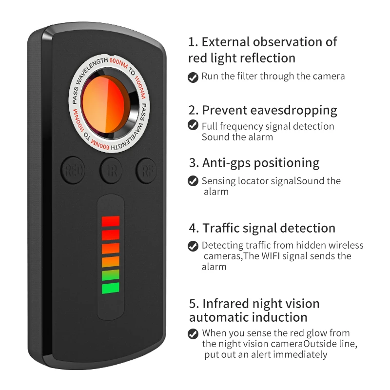 Camera detector smart home anti peek infrared detector anti-theft alarm home hotel security protection enlarge
