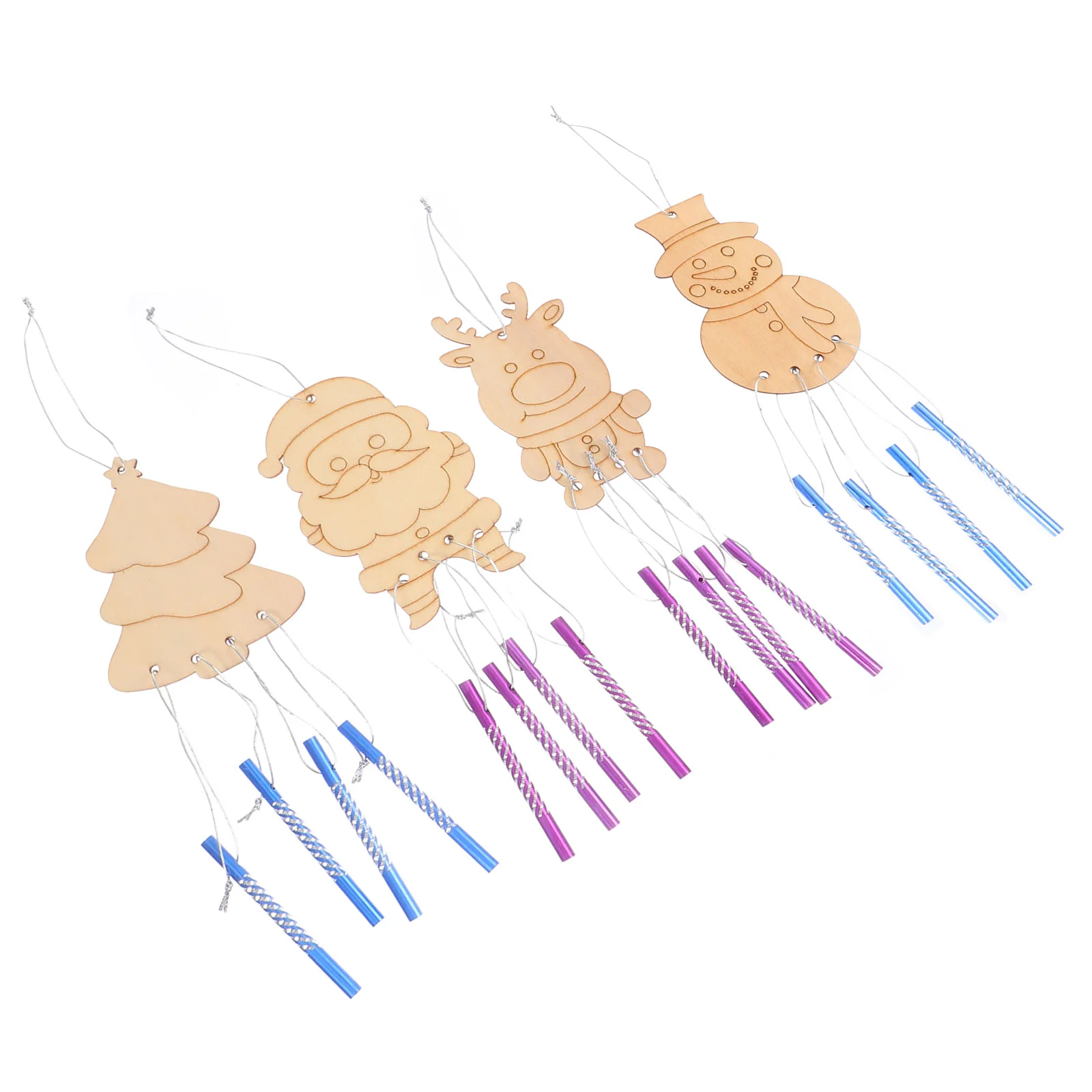 

4 шт., Деревянные Колокольчики для творчества