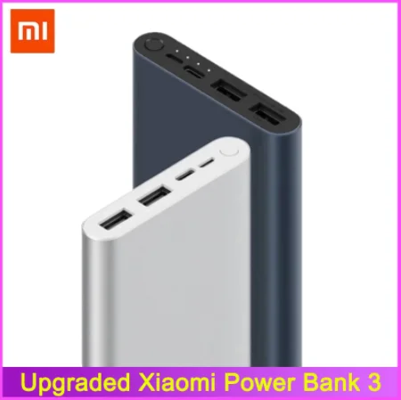 

Внешний аккумулятор mi 2022Xiao Power Bank 3 оригинал, 10000 мАч, с 3 выходами USB, совместим с быстрой зарядкой, 18 Вт макс.