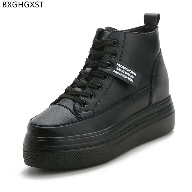 

Platform Sneakers Ladies Shoes WINTER BOOT Sneakers for Women Leather Casual Shoes Ankle Boots Tennis Vulcanize Shoes Chaussures
