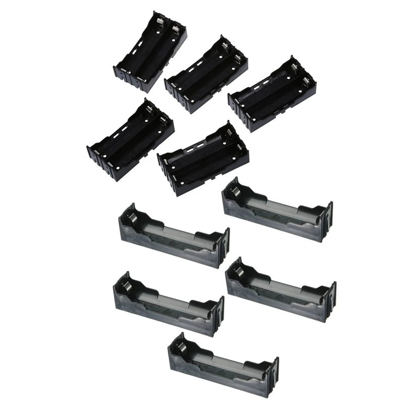 

3C-10 шт., черный пластиковый держатель для батарей 3,7 в 18650, 4 контакта и 2 контакта