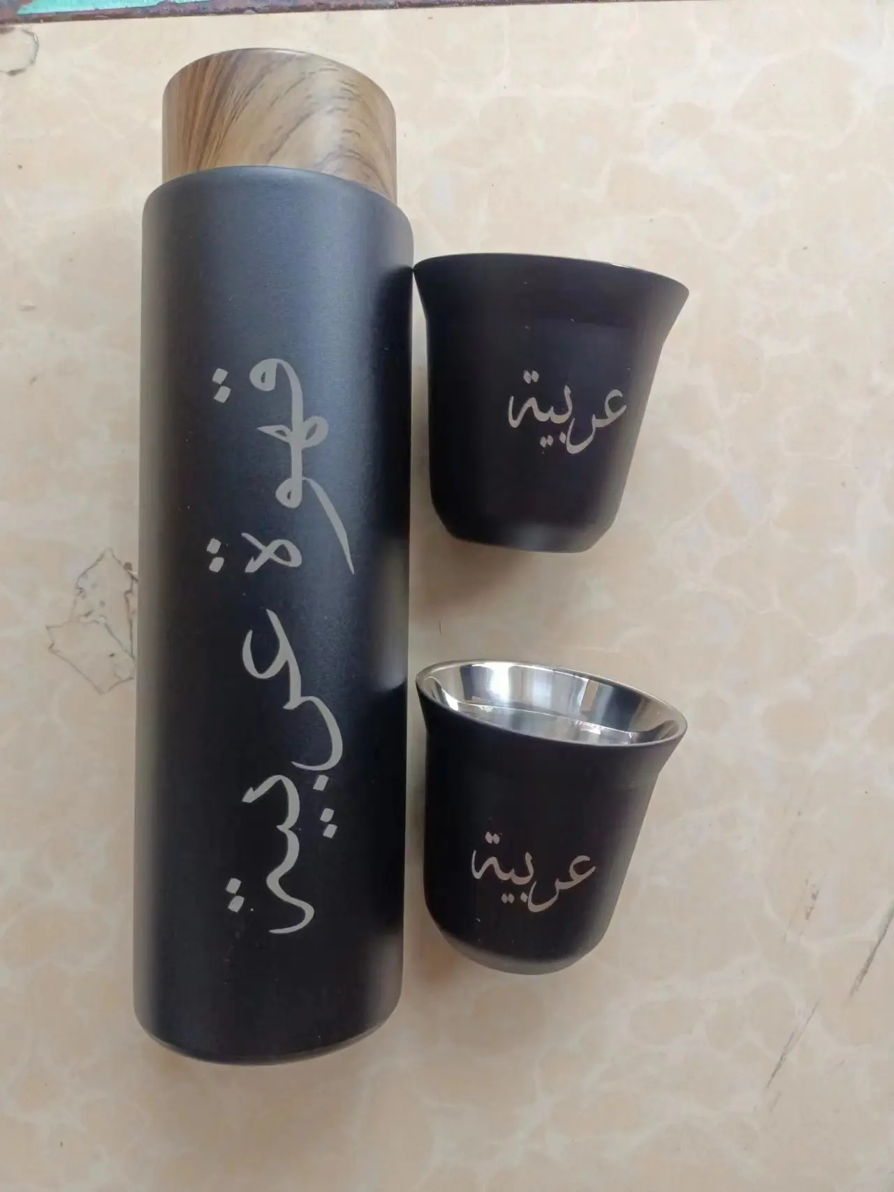 Набор кофейных чашек из нержавеющей стали под заказ 400 мл бутылка для воды чайная