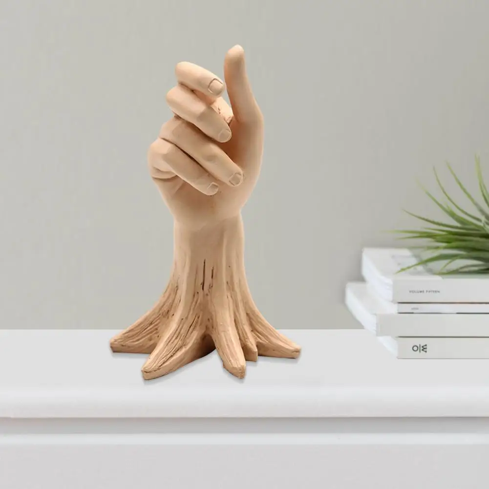 

Unique Vase Ornament Decorative Durable Floral Vase Ornament Hand Shape Artificial Flower Pot Ornament