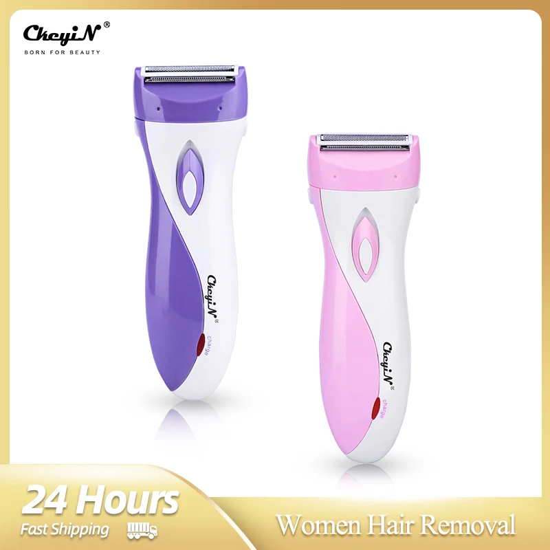 CkeyiN-máquina de afeitar eléctrica para mujer, depiladora de corte de pelo para brazo, pierna, axila, removedor de vello corporal, recortadora recargable para cara y cuerpo