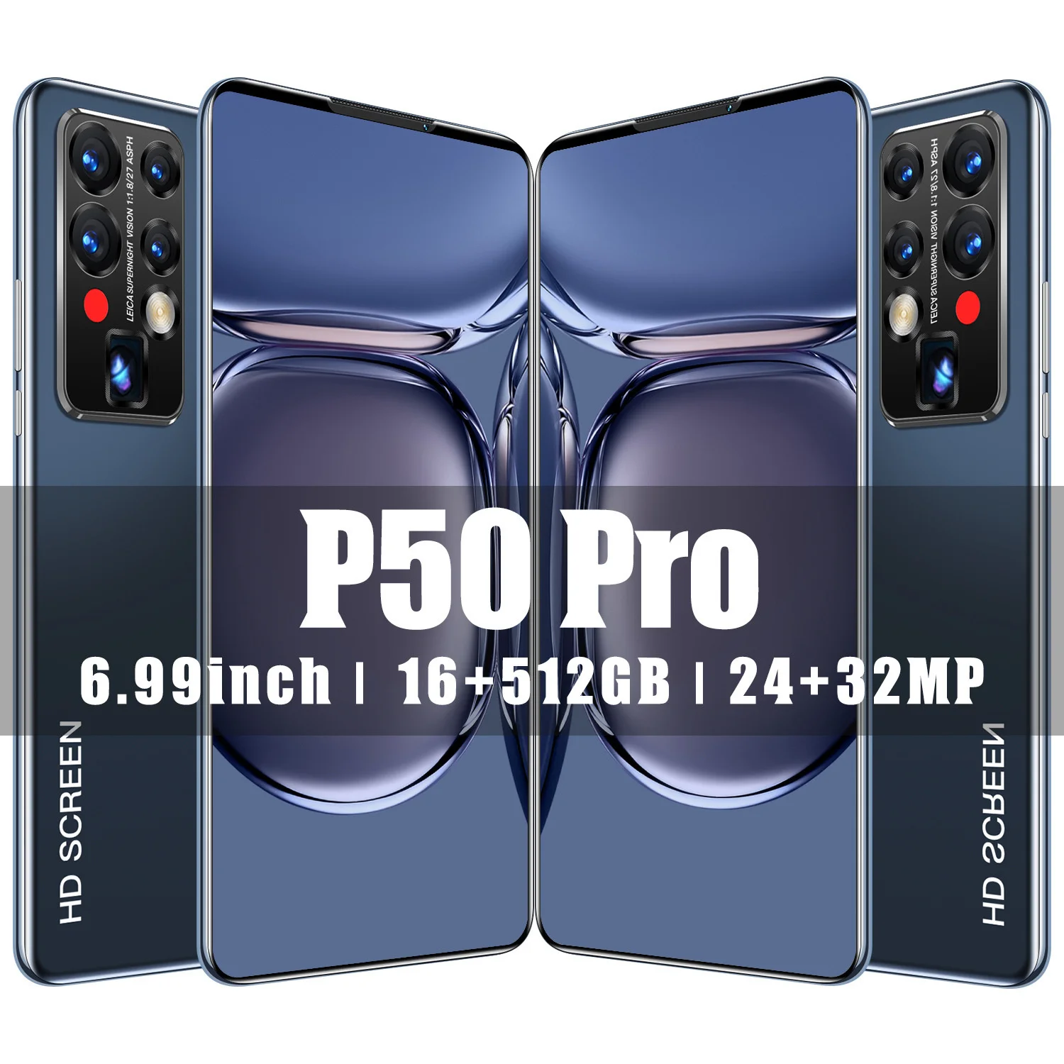 

Смартфон Android P50 Pro, 6,99 дюйма, 16 + 512 ГБ, 4G