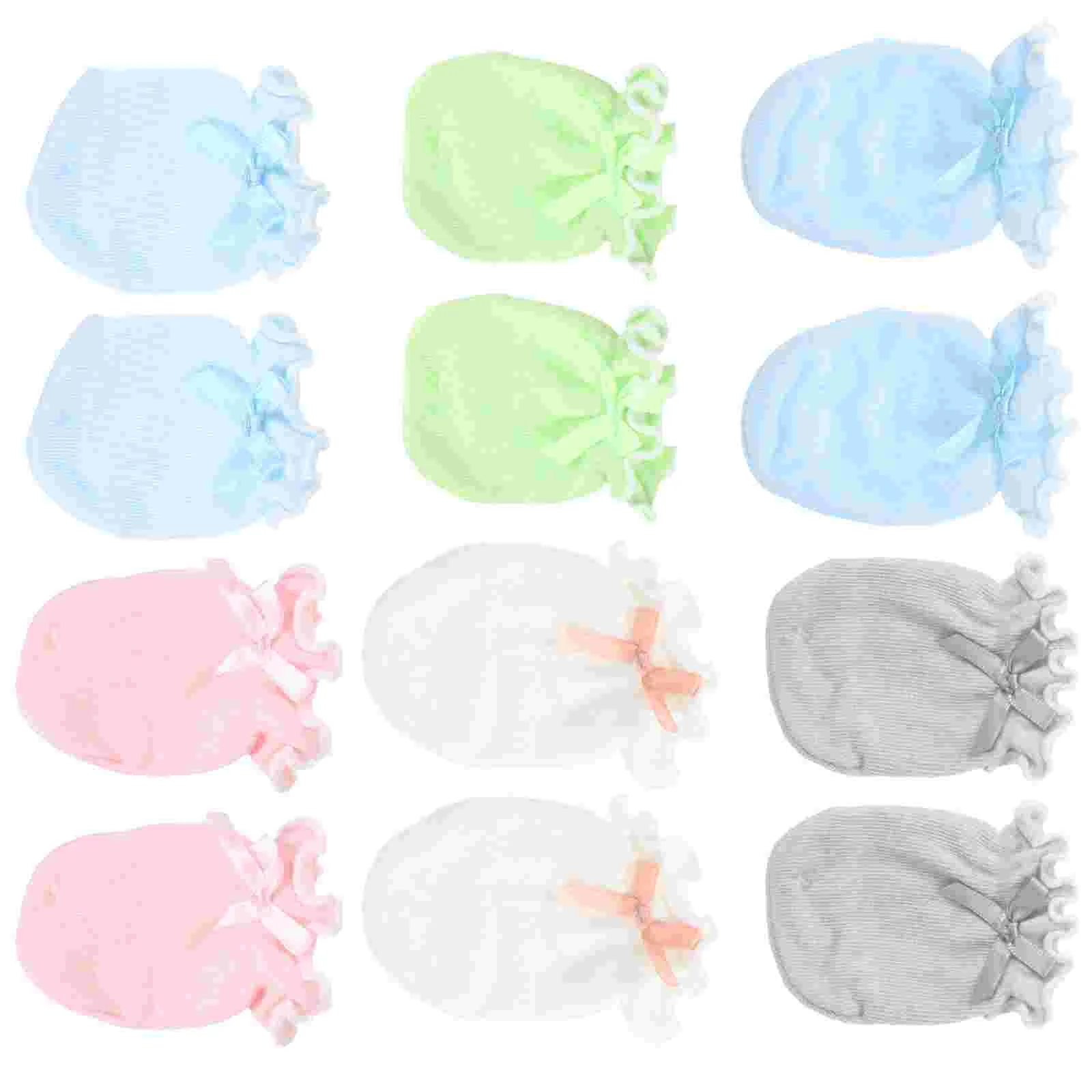 

6 Pairs Baby Comfortable Mittens Infant Warm Baby Anti-scratch Mittens