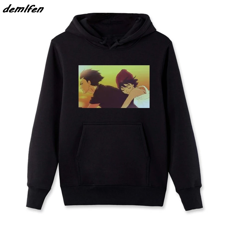 

Devilman Crybaby 80s Anime Hoodie Men Fleece Hoody Sweatshirt Hip Hop Jacket Coat Harajuku Streetwear