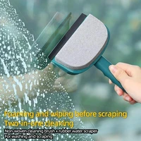 window wiper brush glass cleaning brush double sided shower squeegee cleaner mirror wiper scraper bathroom glass wall cleaning