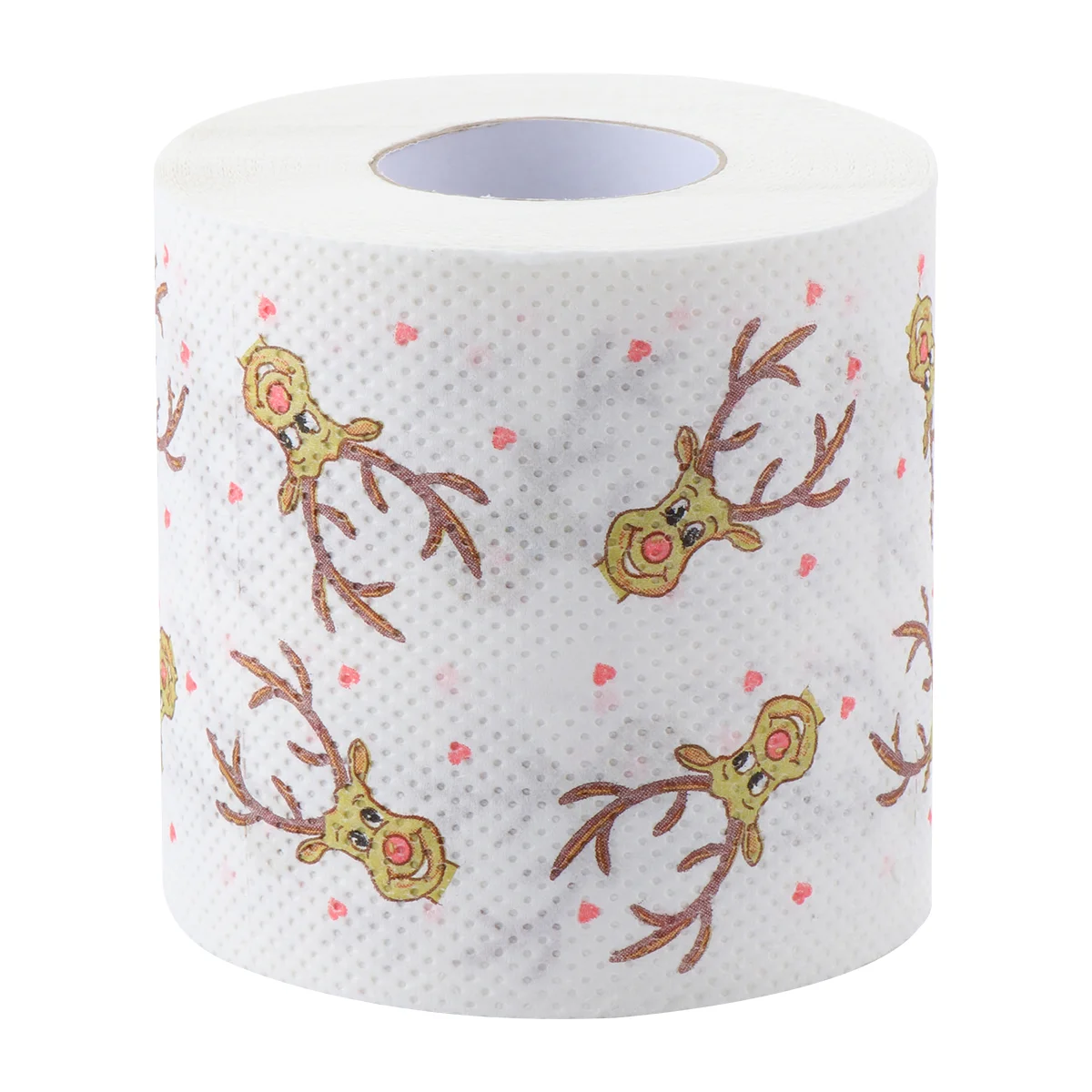 

1 Roll of Christmas Themed Tissue Roll Cartoon Printed Toilet Paper for Supply